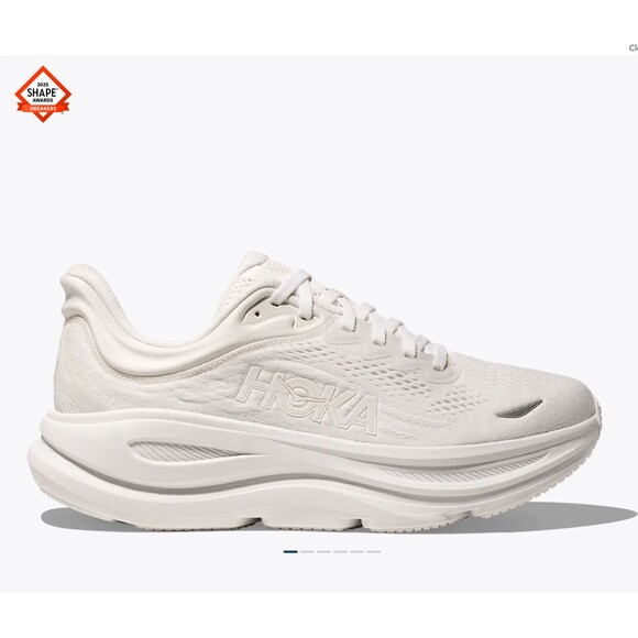 Hoka Bondi 9 Women’s Size 9 Wide White Running Walking Sneakers Comfort Travel - Picture 14 of 14